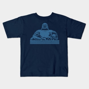 Buddha Art Navy Color Kids T-Shirt